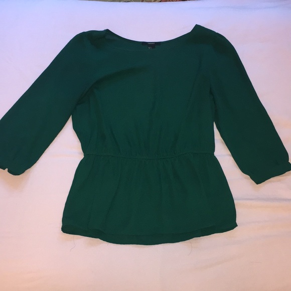 Green Cinched Blouse from Forever 21 - Picture 1 of 1